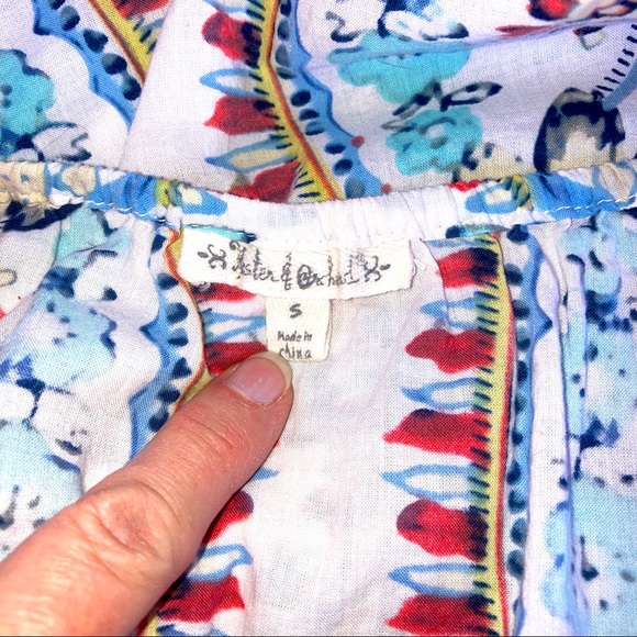 Hester & Orchard Peasant Style 3/4 Sleeve Blouse Size Small Super Cute - Picture 9 of 13